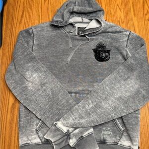 Gray Hoodie with Bear Logo